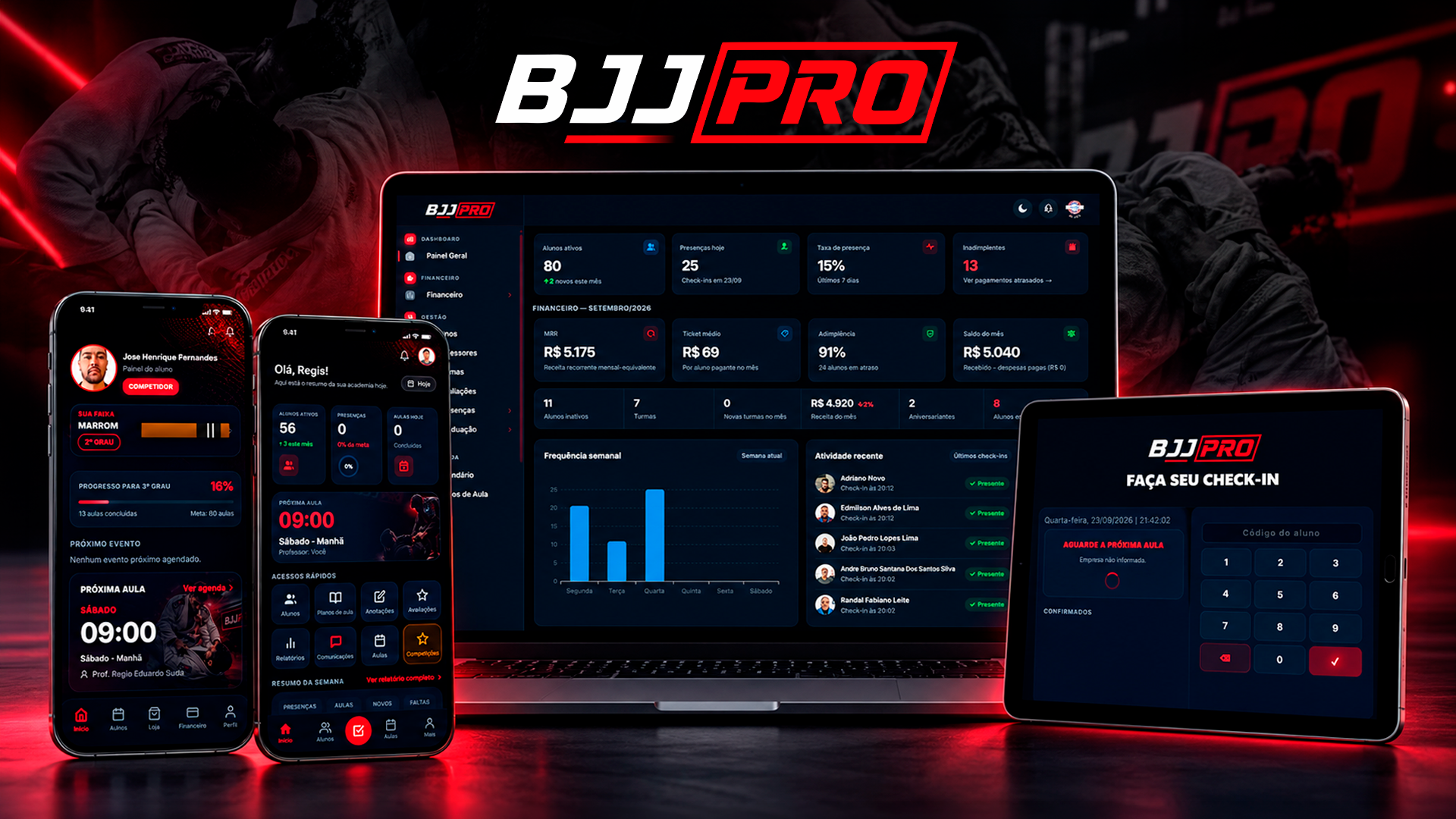 Tela do projeto BJJPro